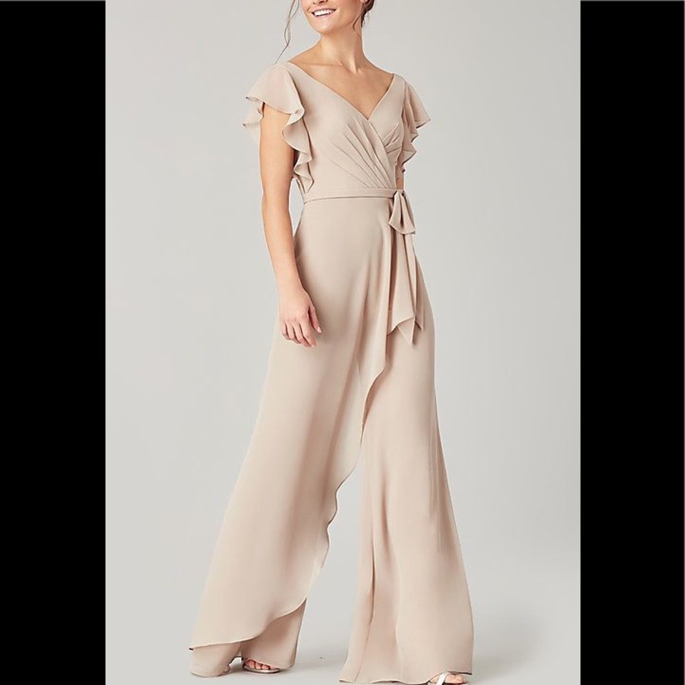 As New in pristine style Kleinfeld Jumpsuit.